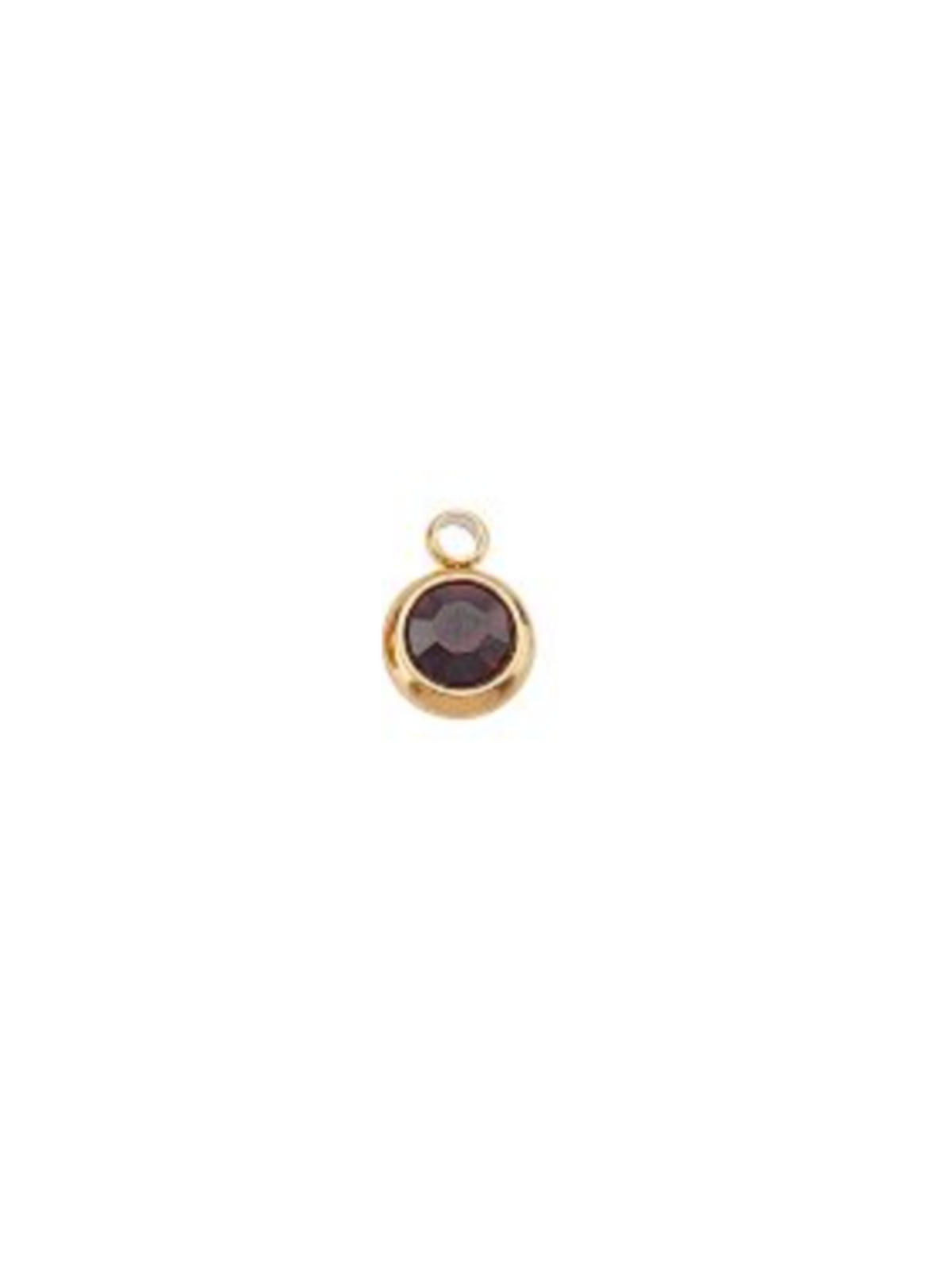 Front of Gold Rhinestone Charms | Assorted in Brown