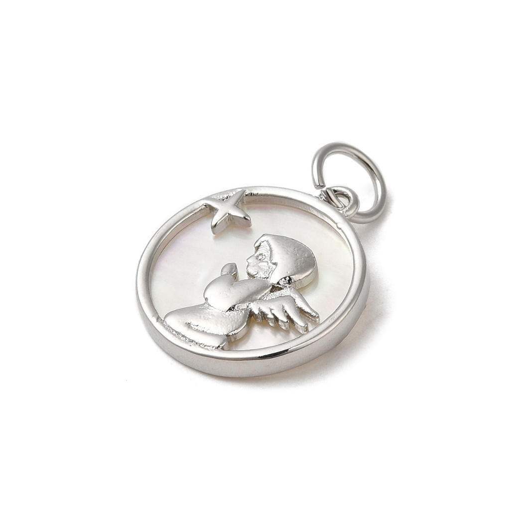 Side View of the Silver Heaven's Glimmer Charm