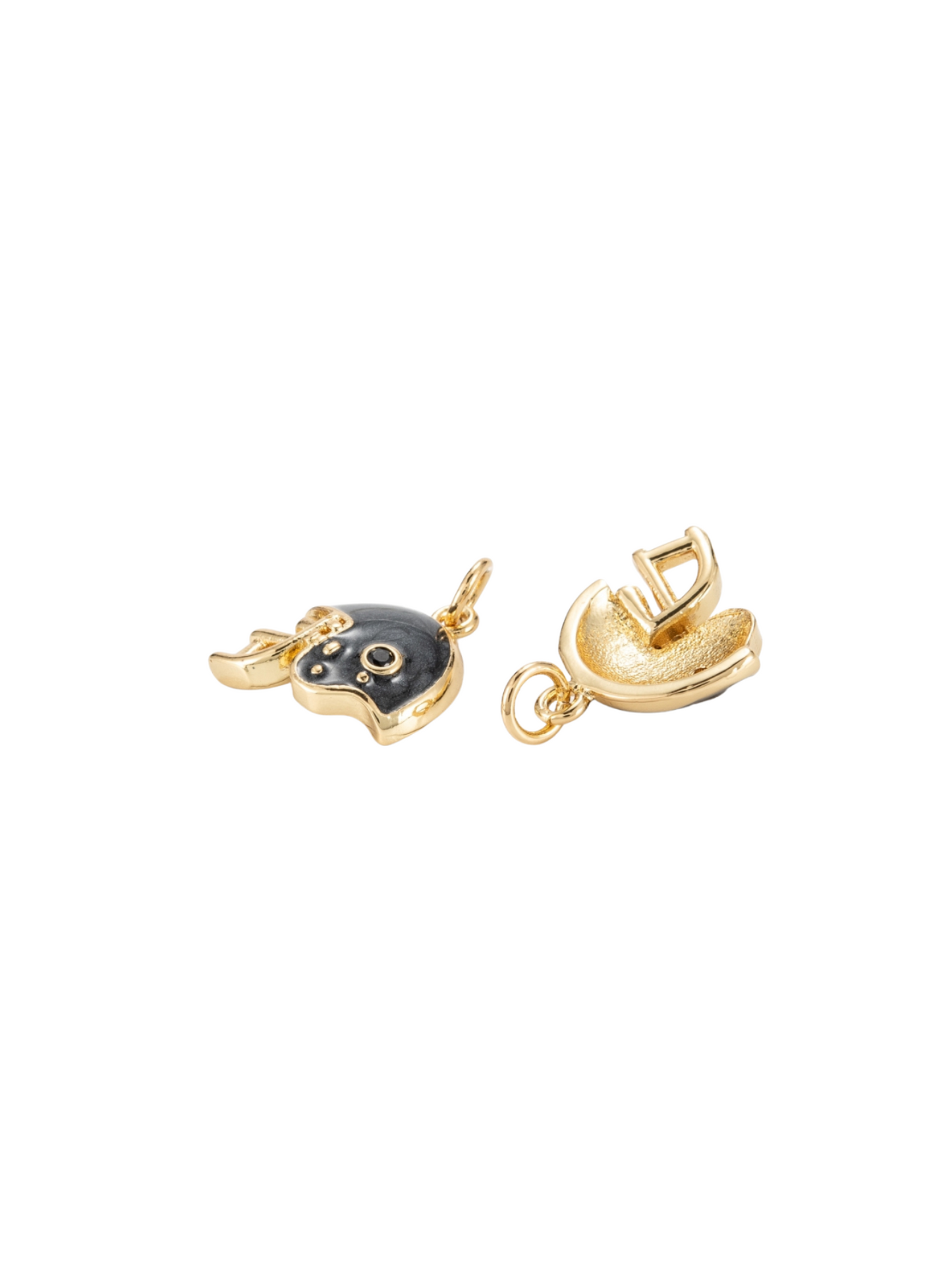 Football Helmet Charm - front and back view