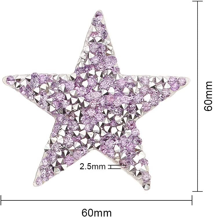 Front view of the Crystal Star Patches | Assorted