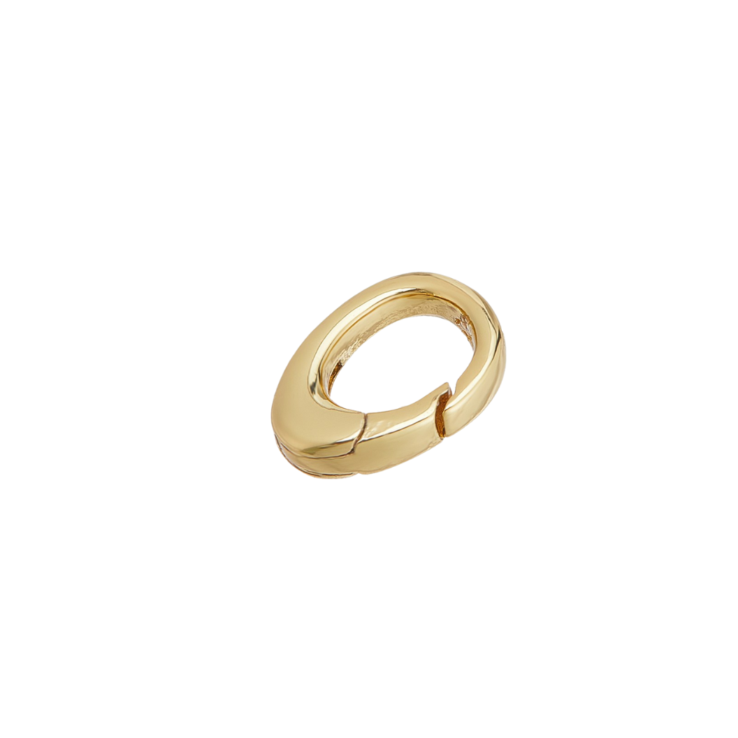Side View of the Gold Halo Spring Clasp