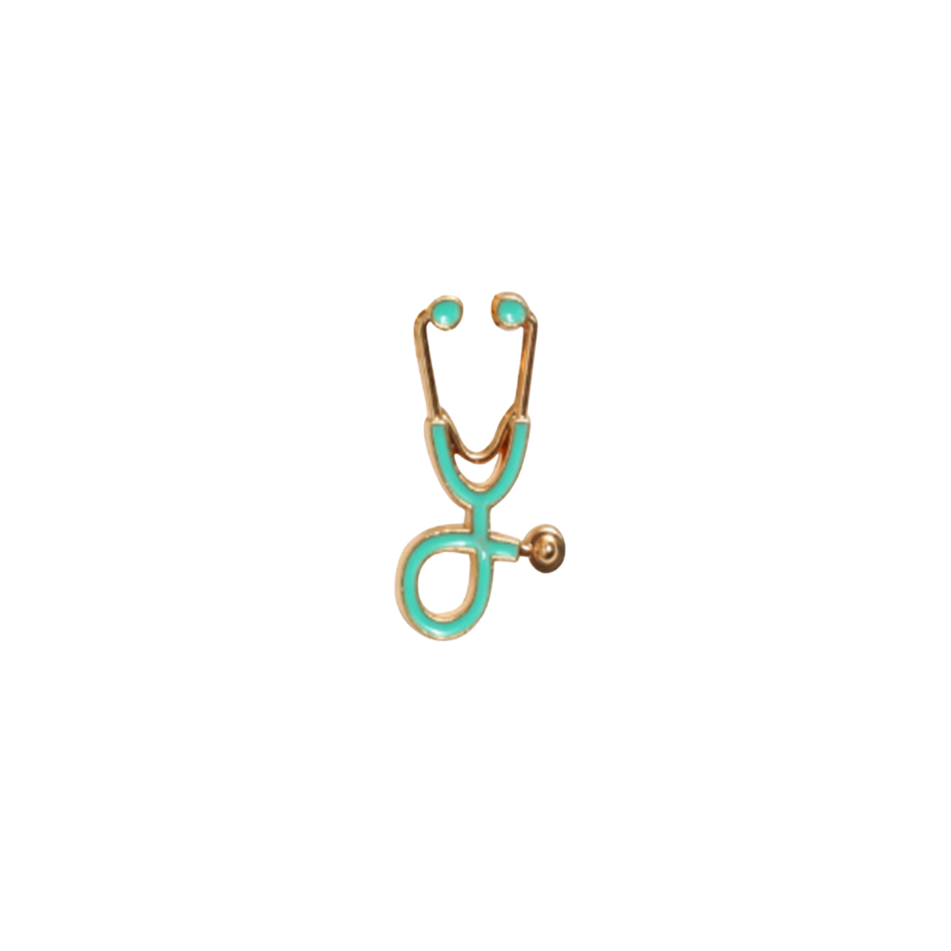 Gold Pulse Point Lapel Pin