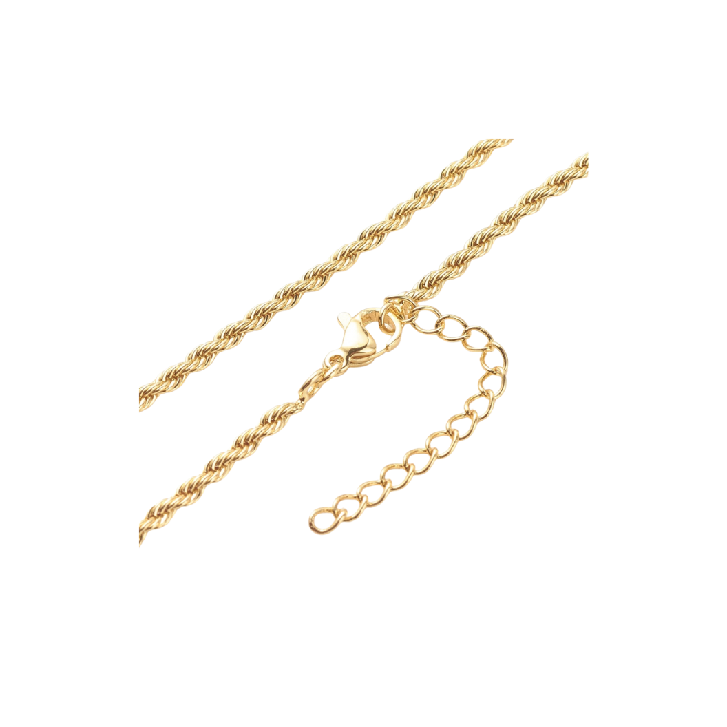 Side view of the Gold Jordan Necklace