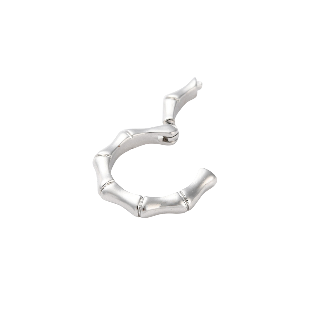 Side view of the Silver Finley Bamboo Carabiner