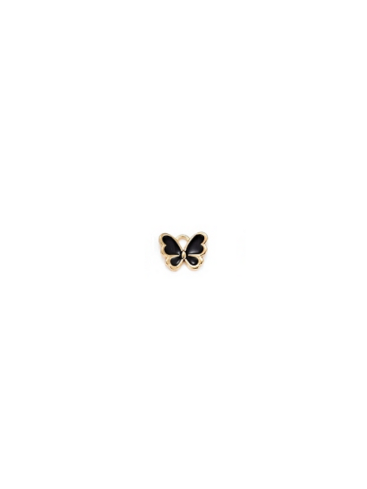 Black Dainty Butterfly Charm