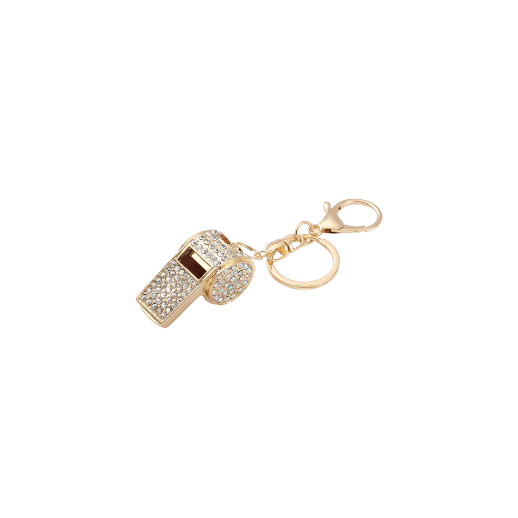 Side view of the Gold Bling Whistle