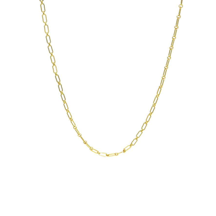 Up close view of the Gold Paige Necklace