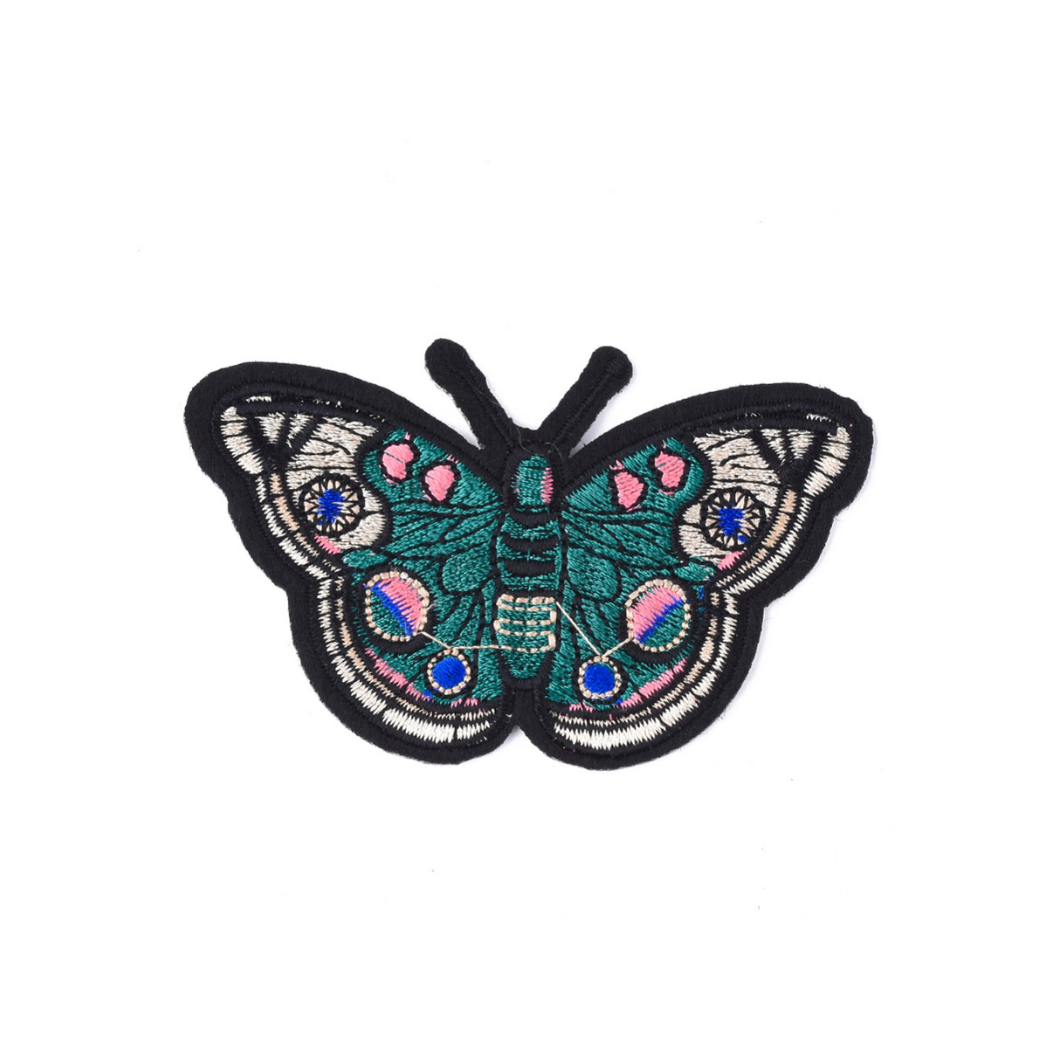 Front View of the Multi-Color Butterfly Patch