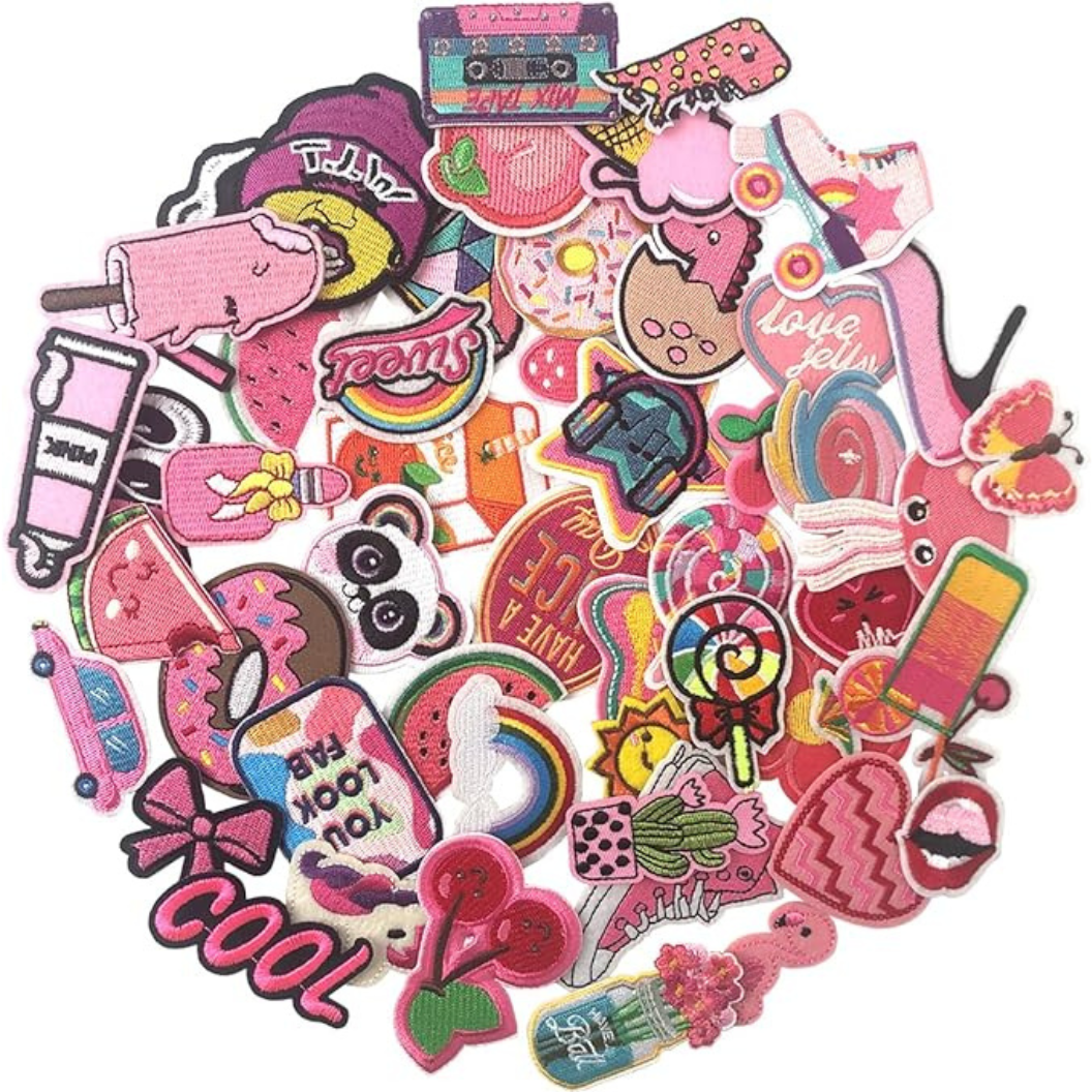Pink Themed Patch Collection | 1 Pack of 6