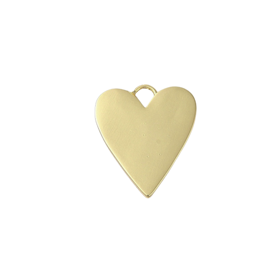 Back of Gold Pearlescent Statement Heart