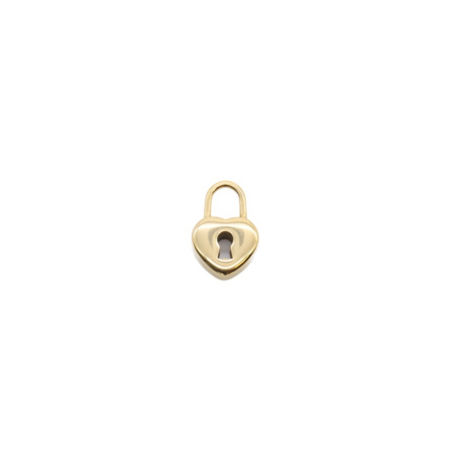 Front of the Gold Heart Locket Charm