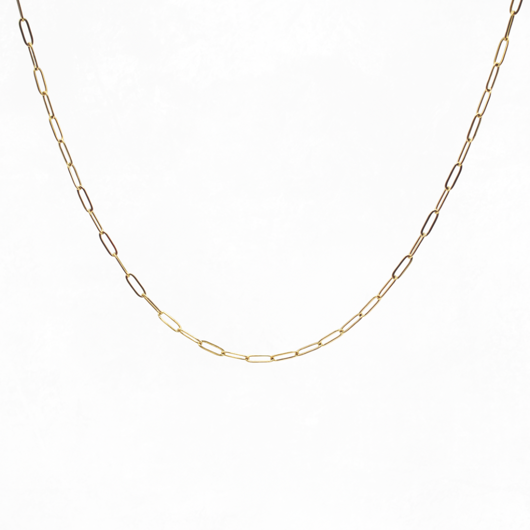 Gold Storyline Necklace on white background