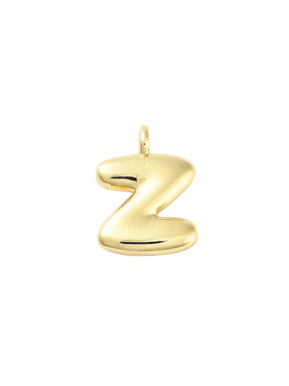 Gold Bubble Initial Letter | Alphabet Charm | Letter Z