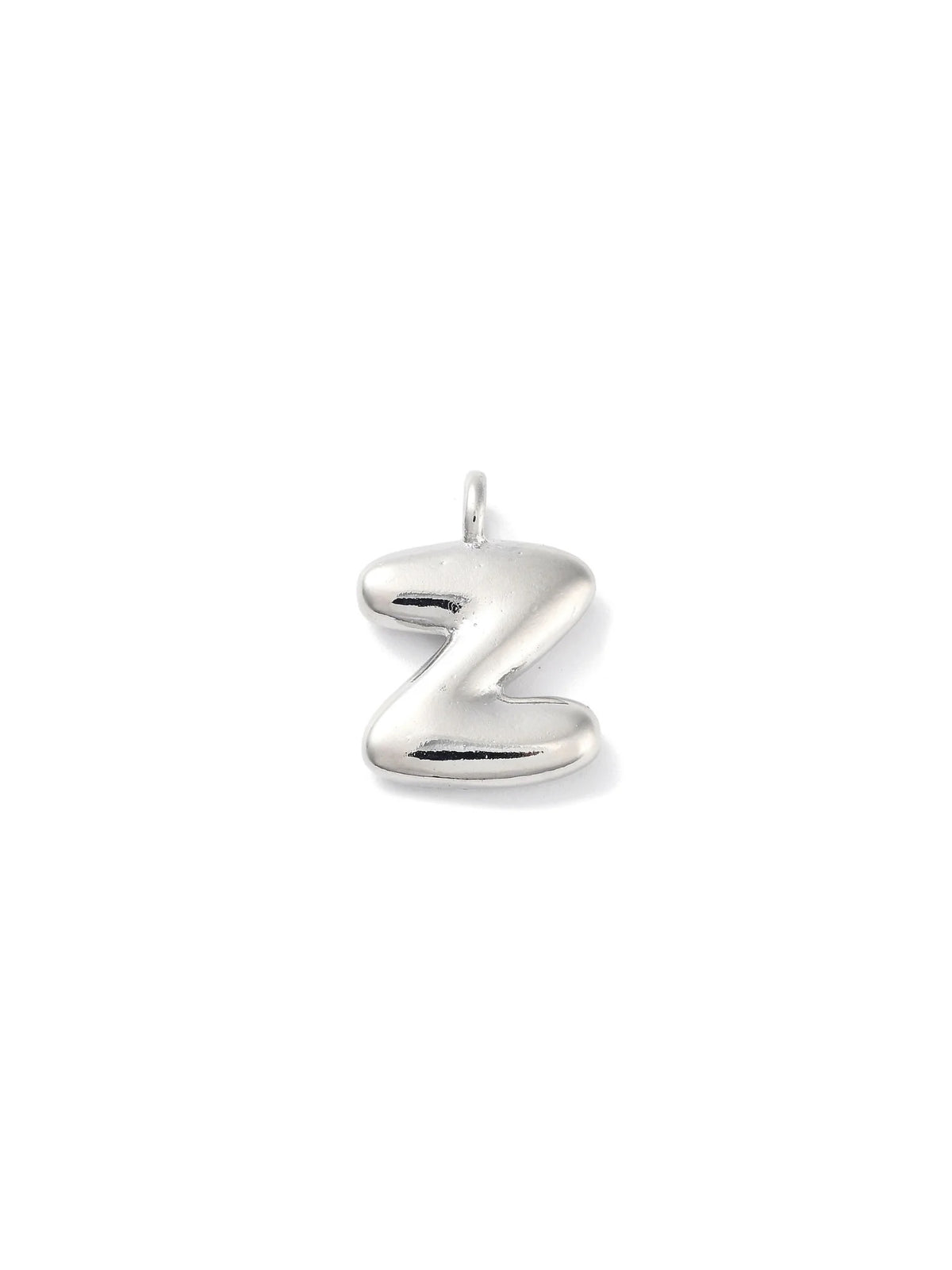 Silver Bubble Initial Letter | Alphabet Charm | Letter Z