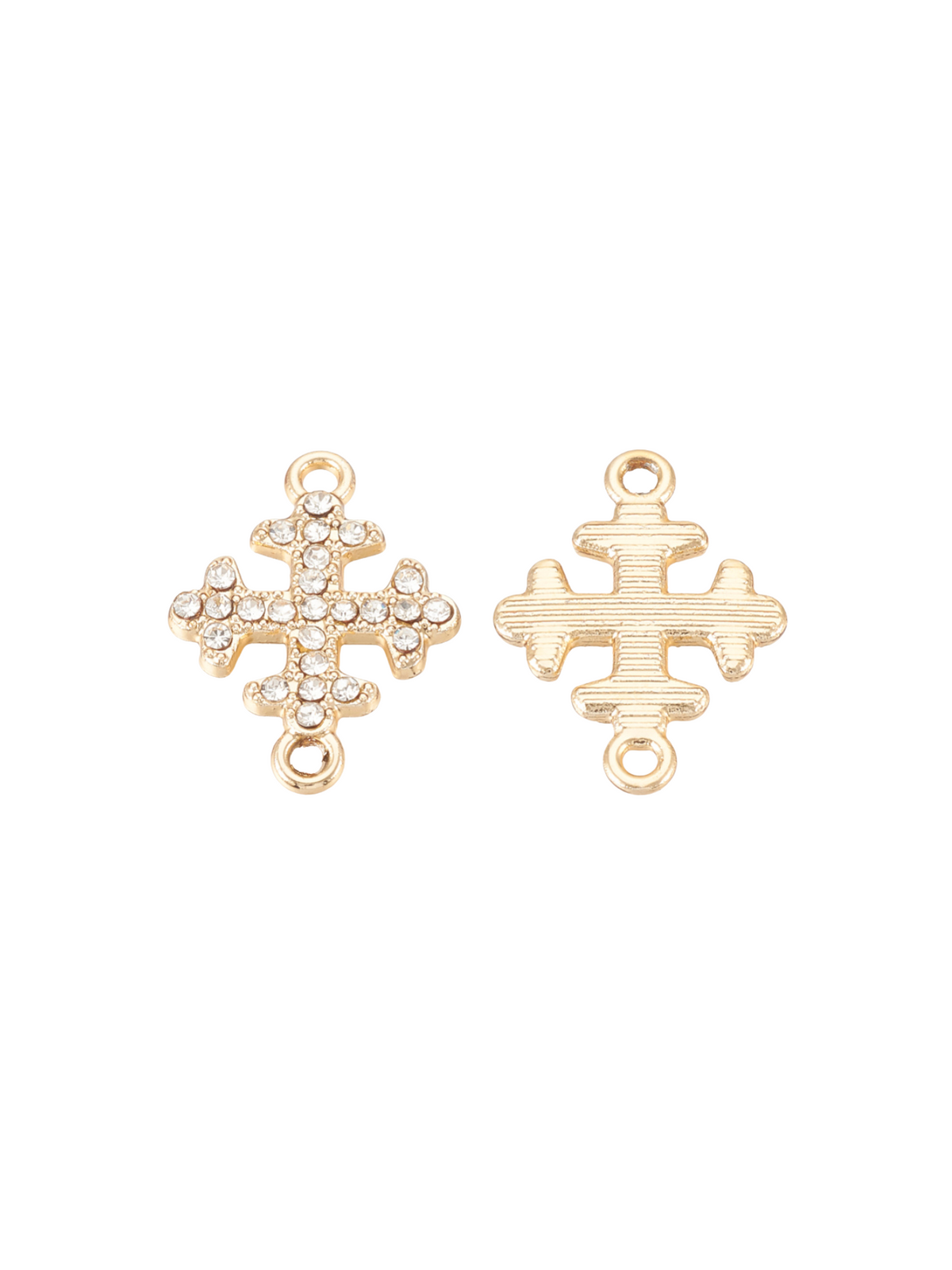 Front and Back of the Ornate Cross Connector