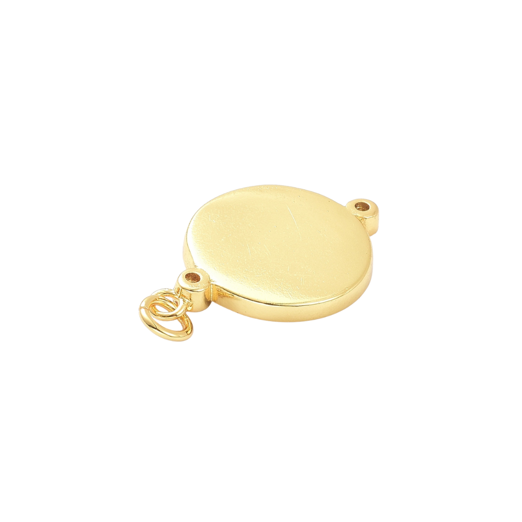 Back view of the Gold Busy Bee Pendant Charm