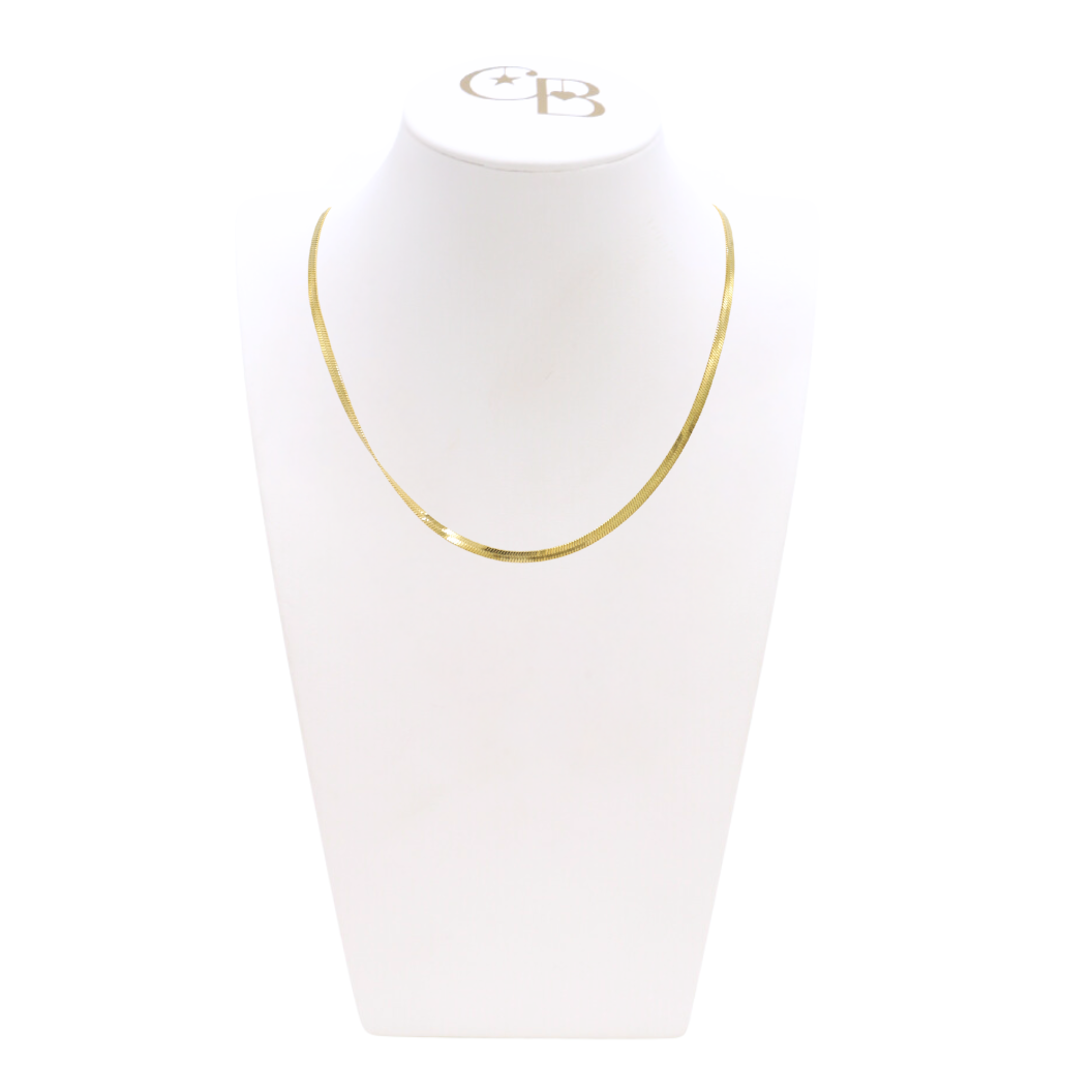 Front view of the Gold Tate Chain on CB Bust