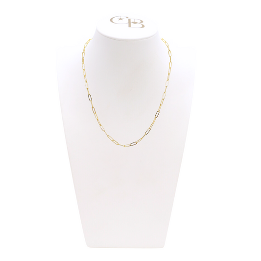 Front of the Gold Ashley Necklace on CB Bust