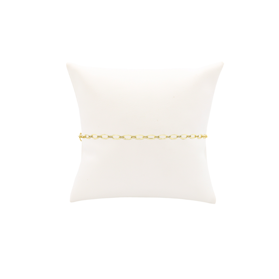 Front of Gold Christie Chain Charm Bracelet