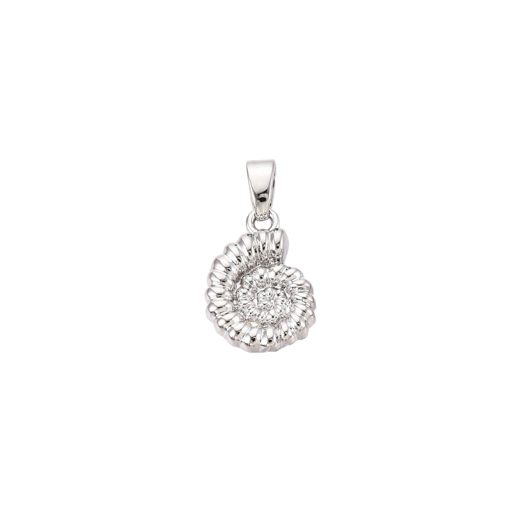 Silver Conch Shell Charm