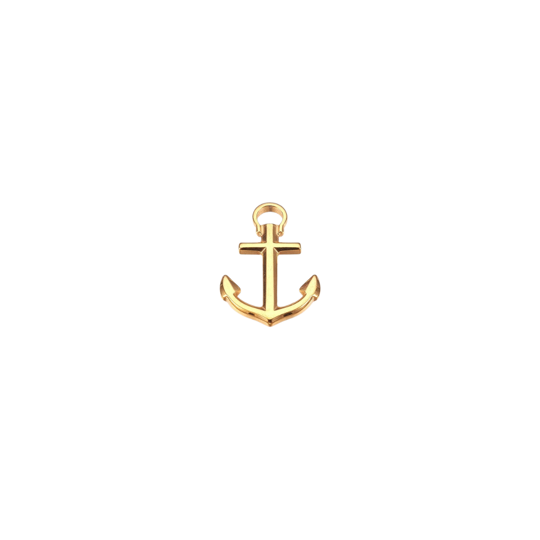 Transparent Gold Anchor of Grace Charm