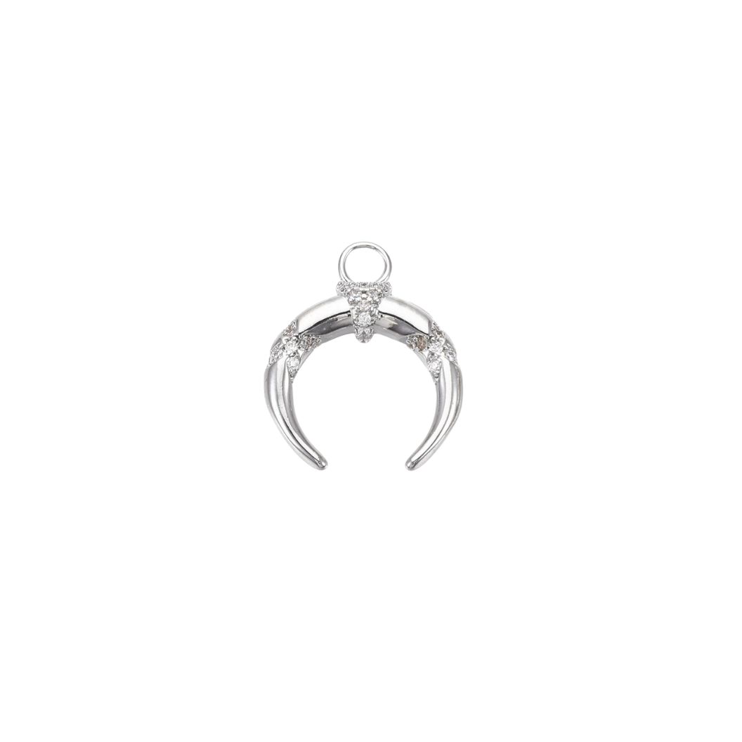 Front View of the Silver Lunar Empress Charm