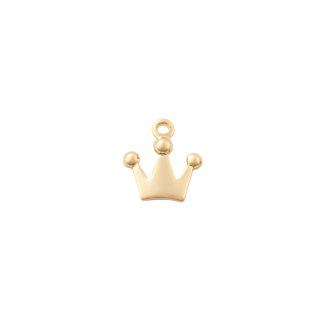 Front View of the Gold Radiance Crown Charm