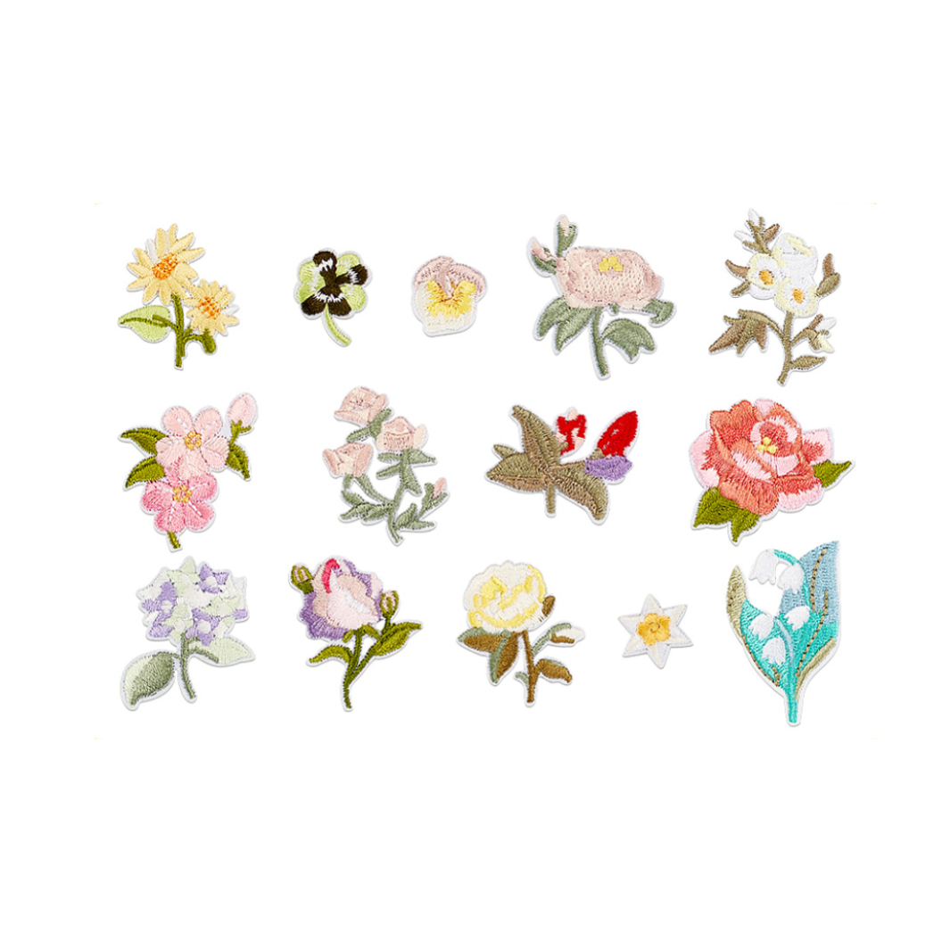 Vintage Flower Patches- Assorted