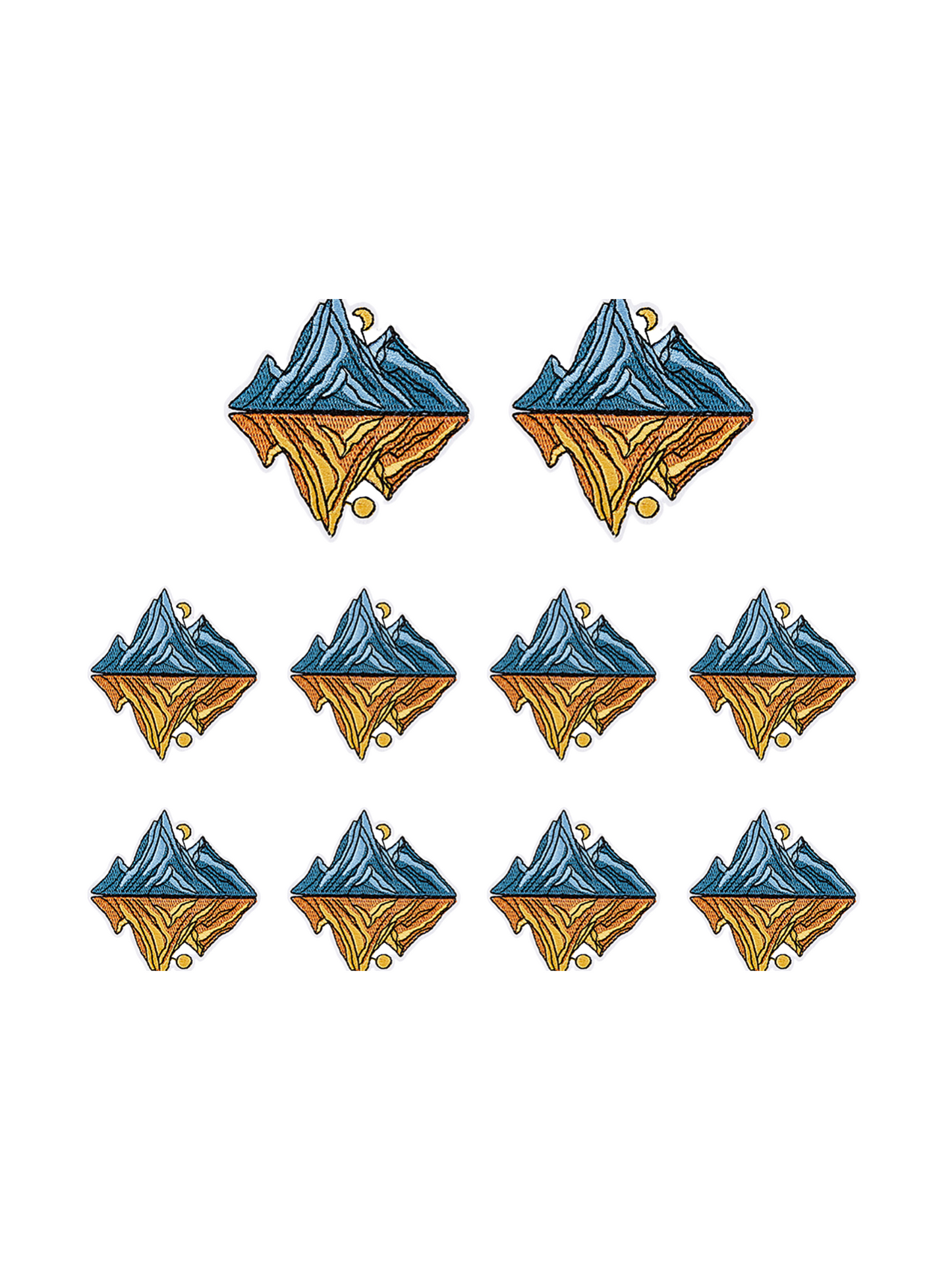 Front view of the In The Mountains Patch