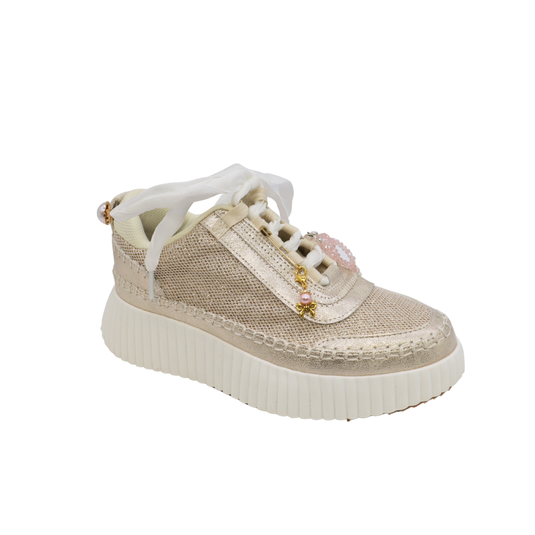 Pearl Shoe Clips Shoe Charm on a shoe