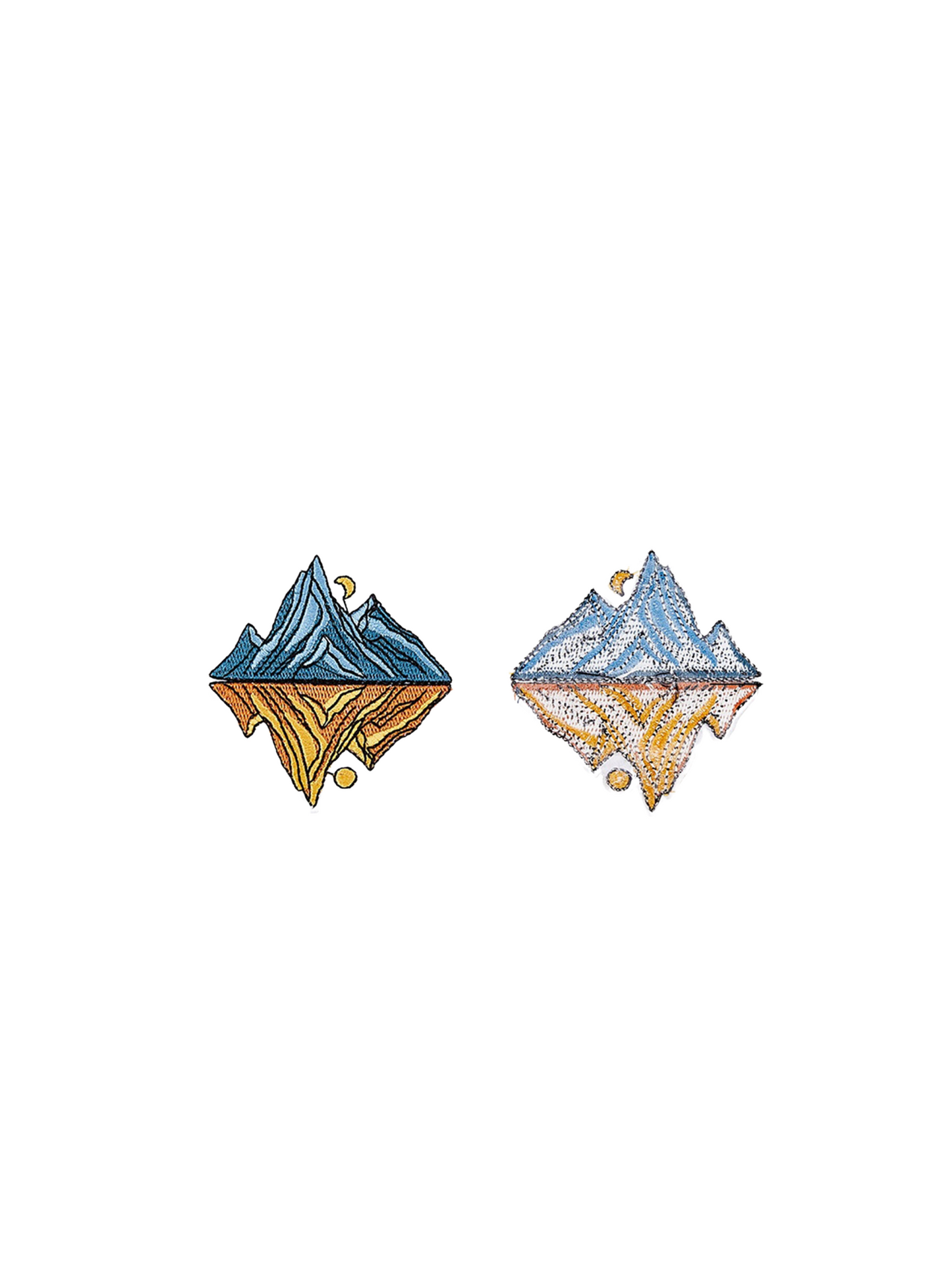 Front & back view of the In The Mountains Patch