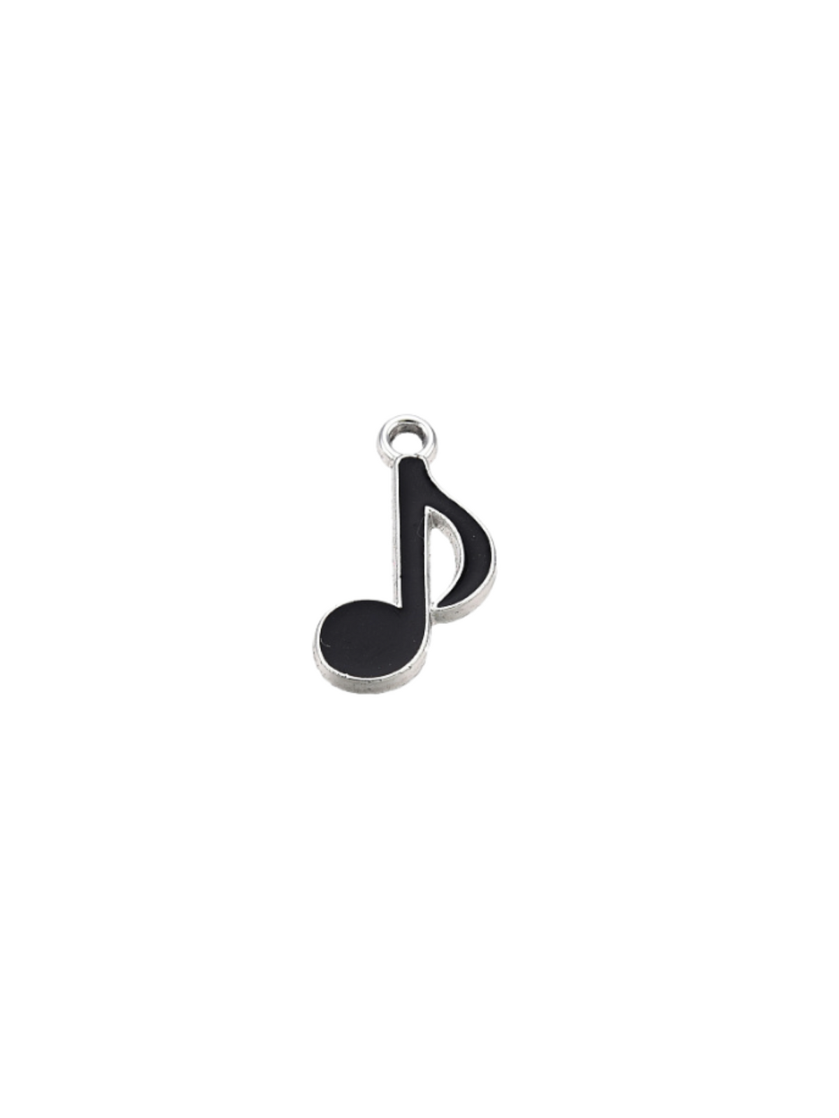 Front of the Silver Music Note Charm