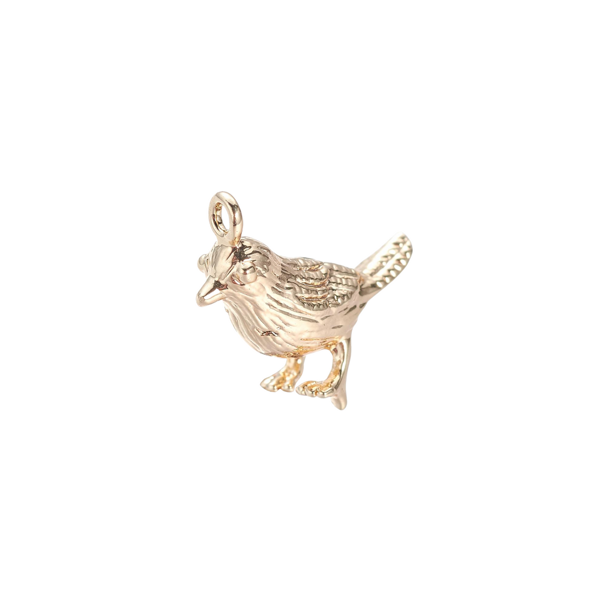 Dainty Bird Charm, front view.
