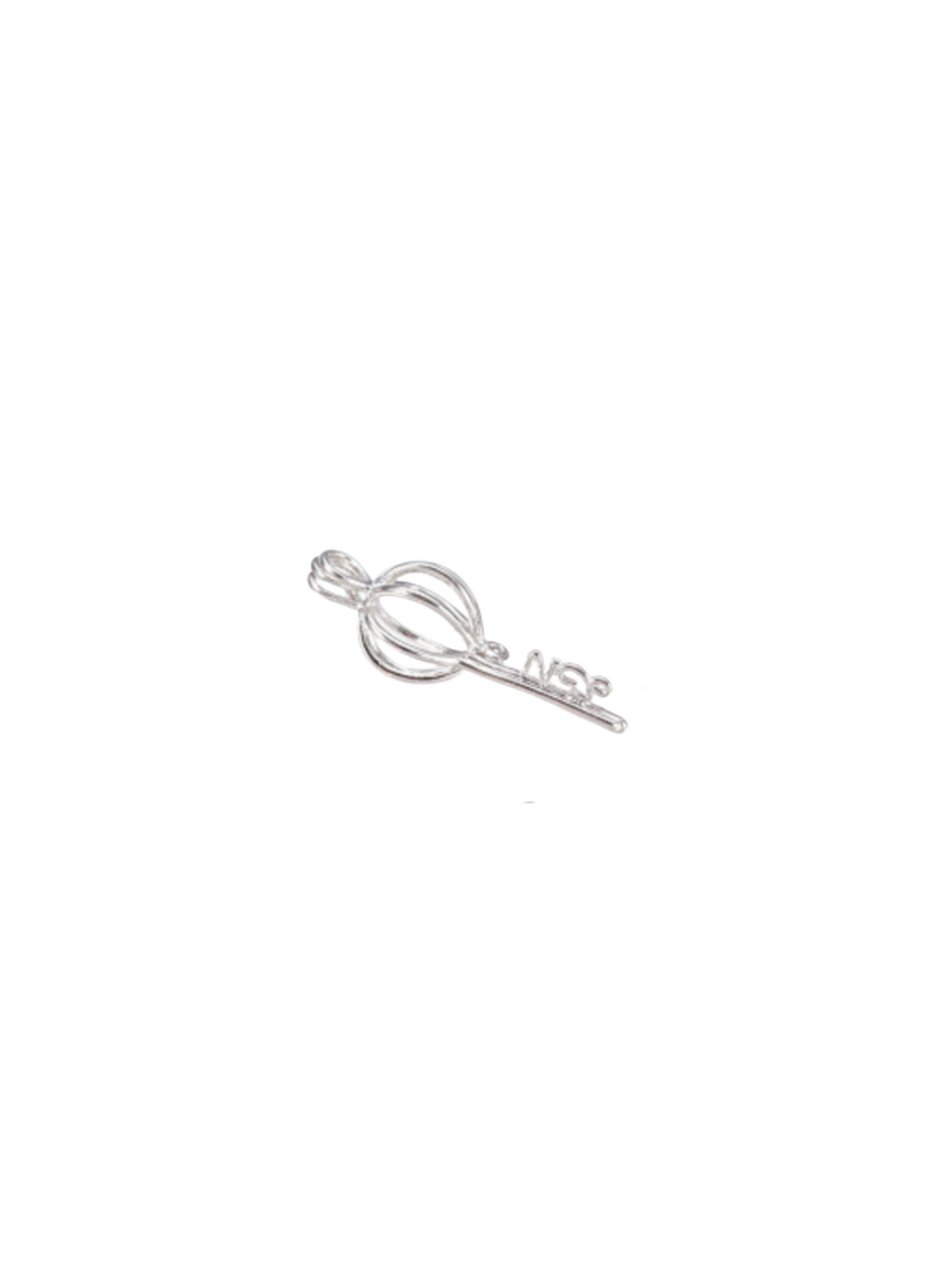 Silver Princess Key Charm