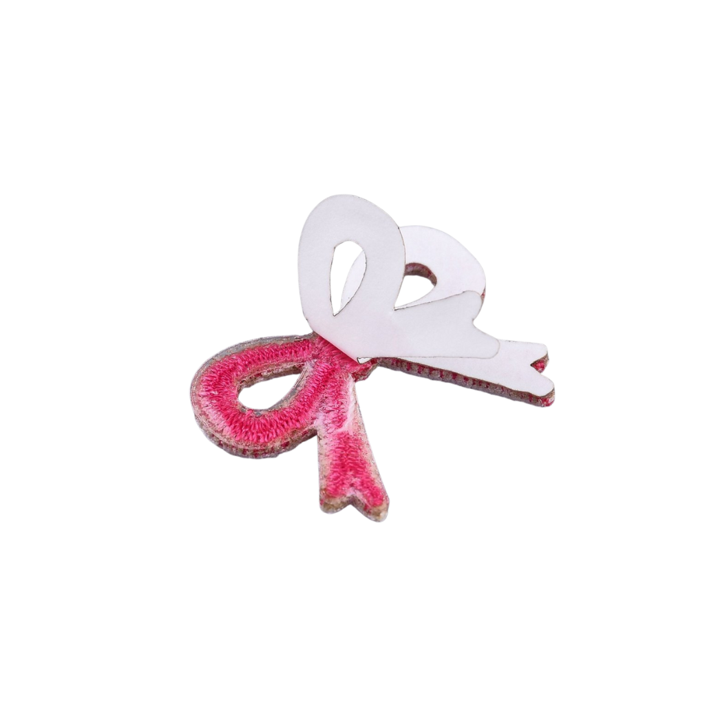 Self-Adhesive Bowknot Patch, Hot Pink