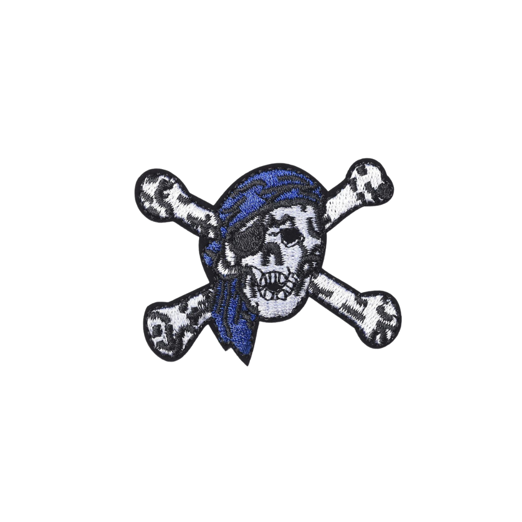 Front view of the Pirate Skull Patch