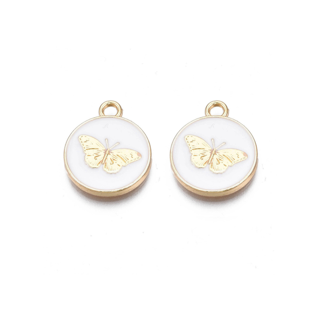 Front view of the Gold Butterfly Disk | Assorted