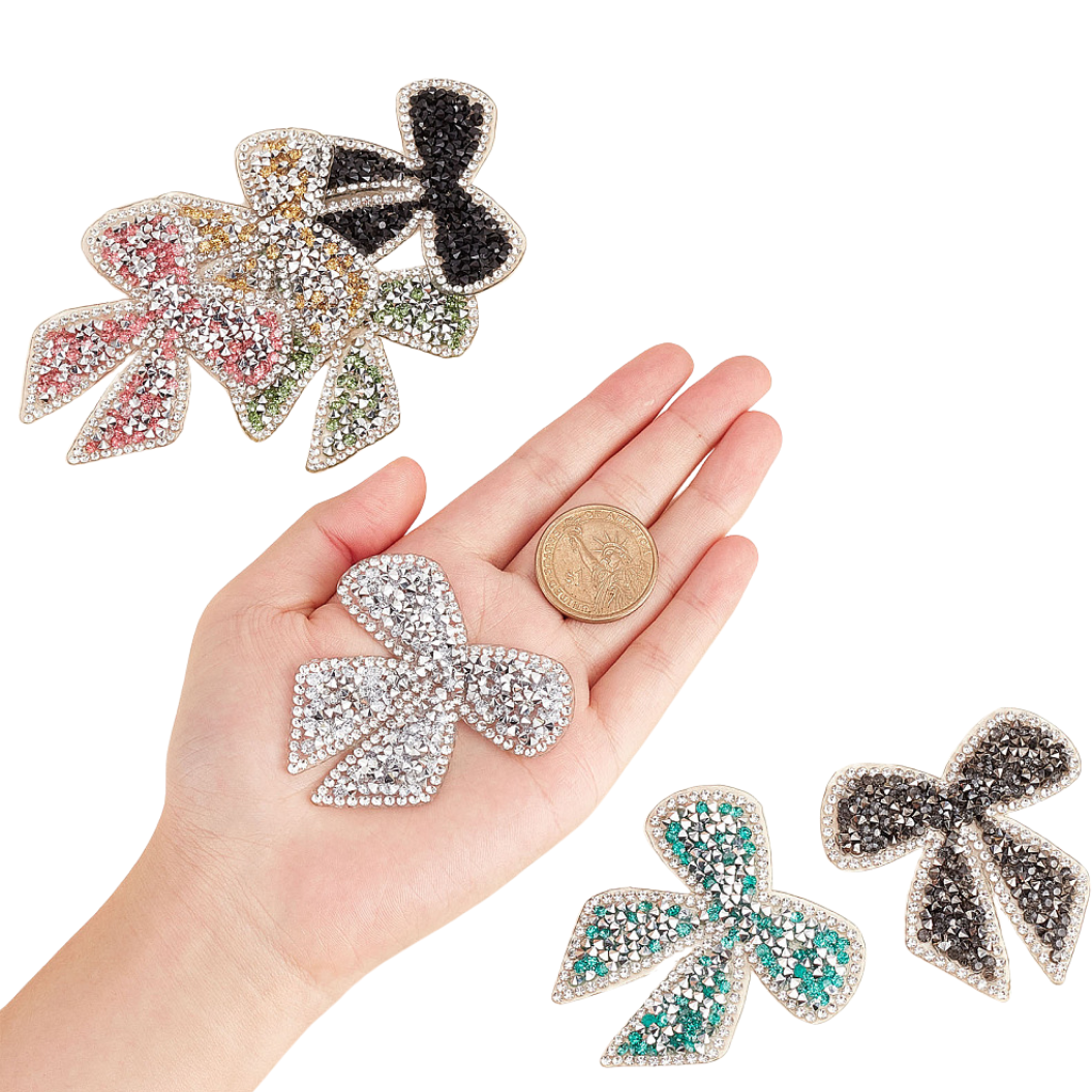 Bow Rhinestone Patches | Assorted