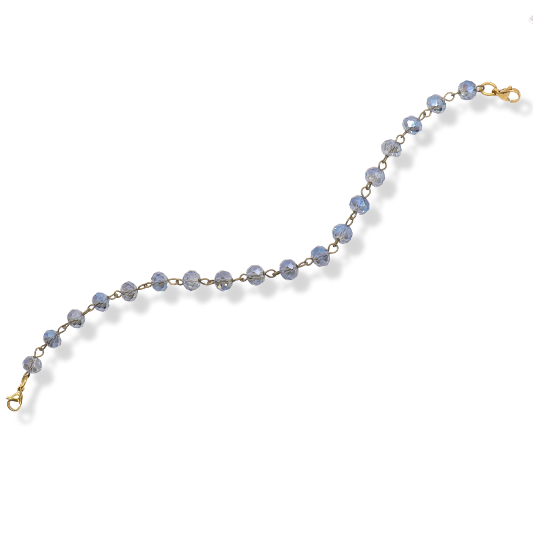 Front view of the Blue Liza Trucker Hat Chain