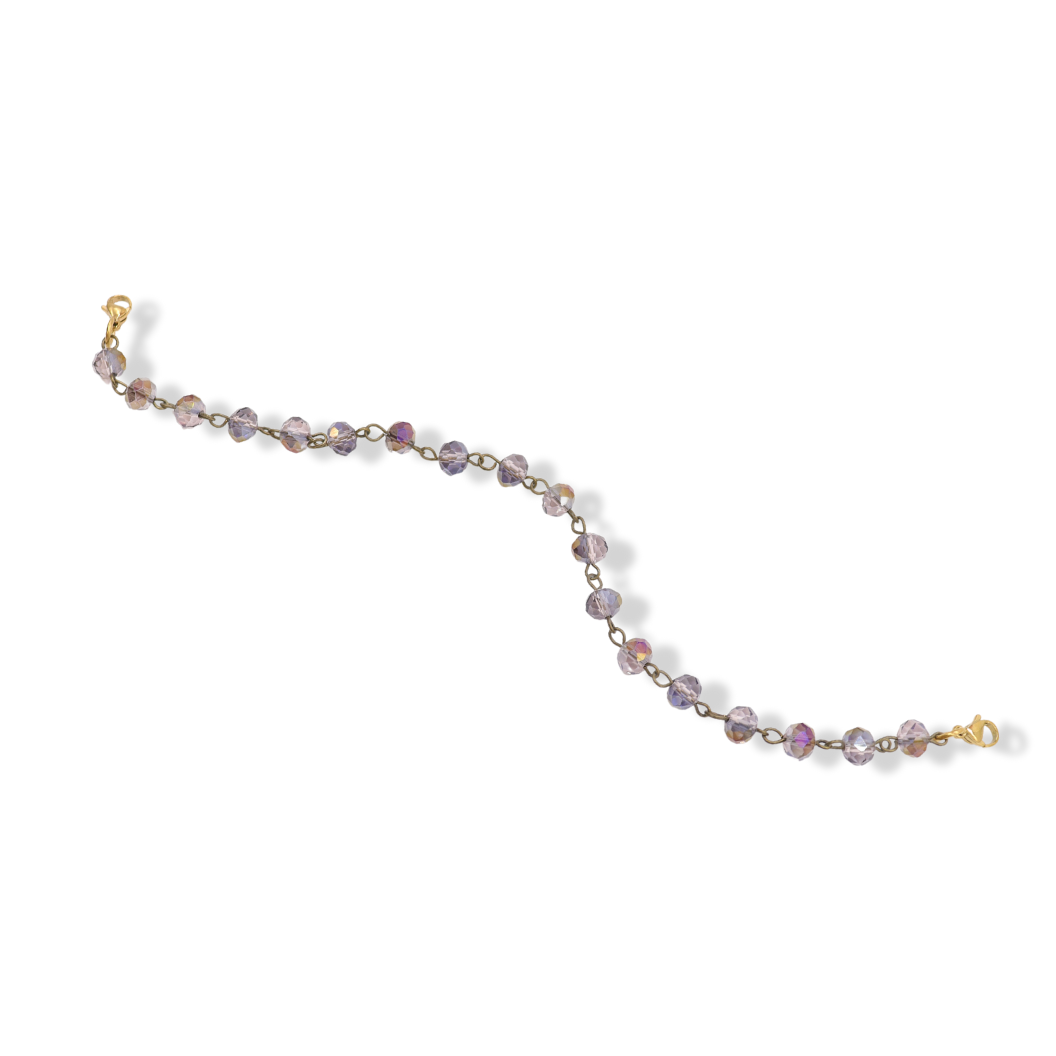 Purple Liza Beaded Trucker Hat Chain