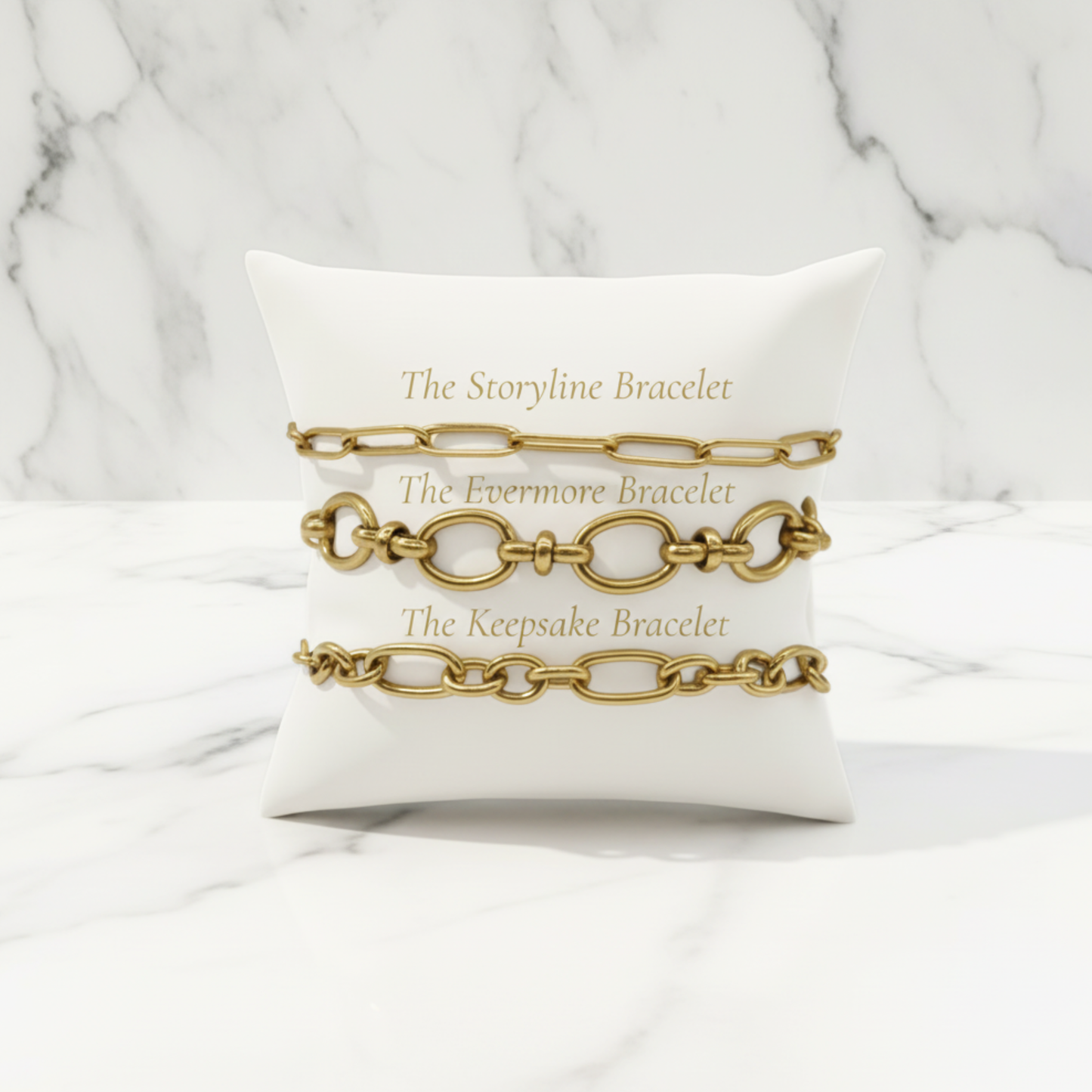 Gold Storyline Bracelet | Waterproof, Hypoallergenic & Tarnish Resistant