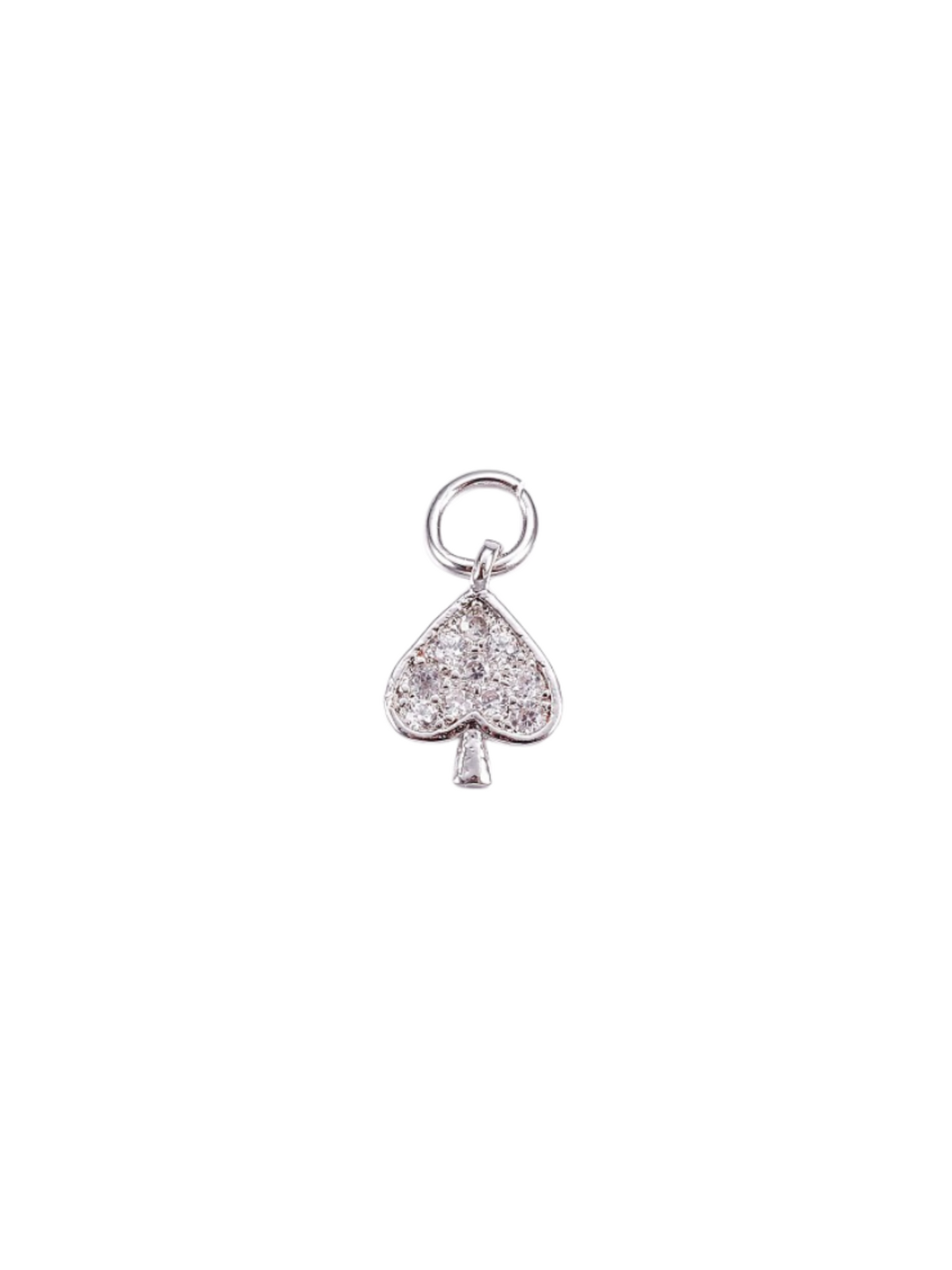 Front of the Silver Spades Charm