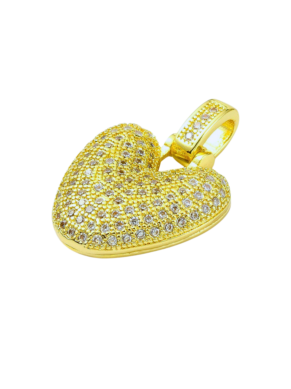 Gold Rhinestone Bubble Initial Letter | Alphabet Charm Set | Letter V