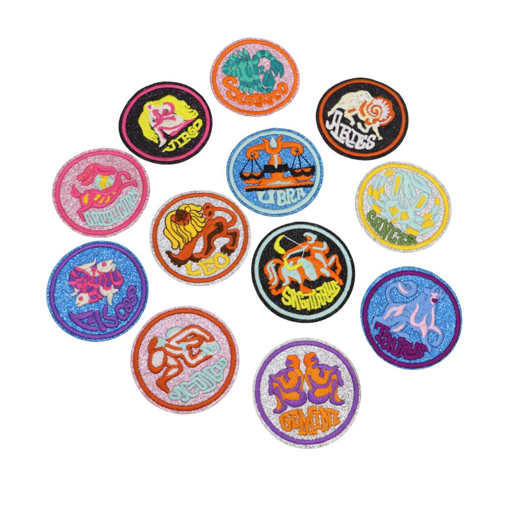 Front View Zodiac Patch Set | Set of 12