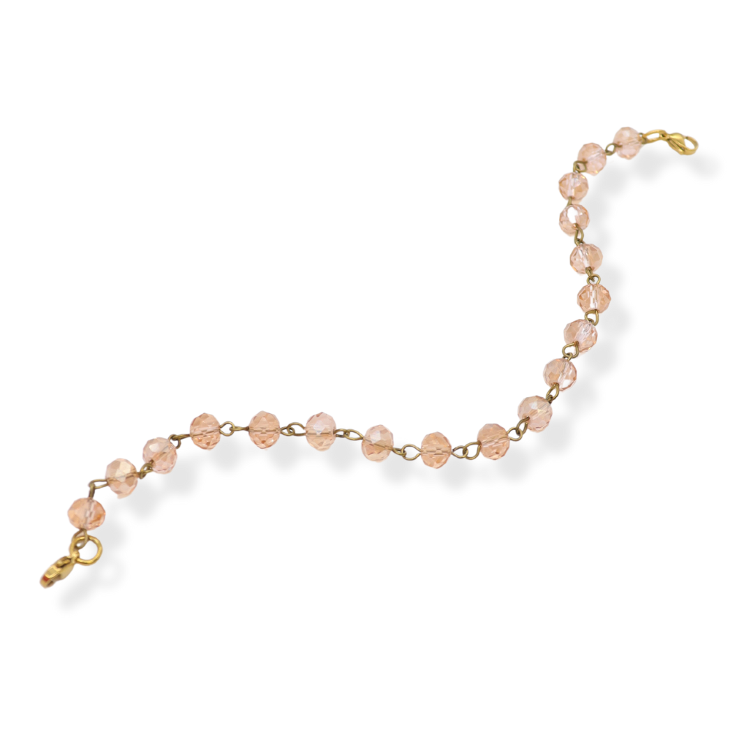 Front view of the Pink Liza Trucker Hat Chain