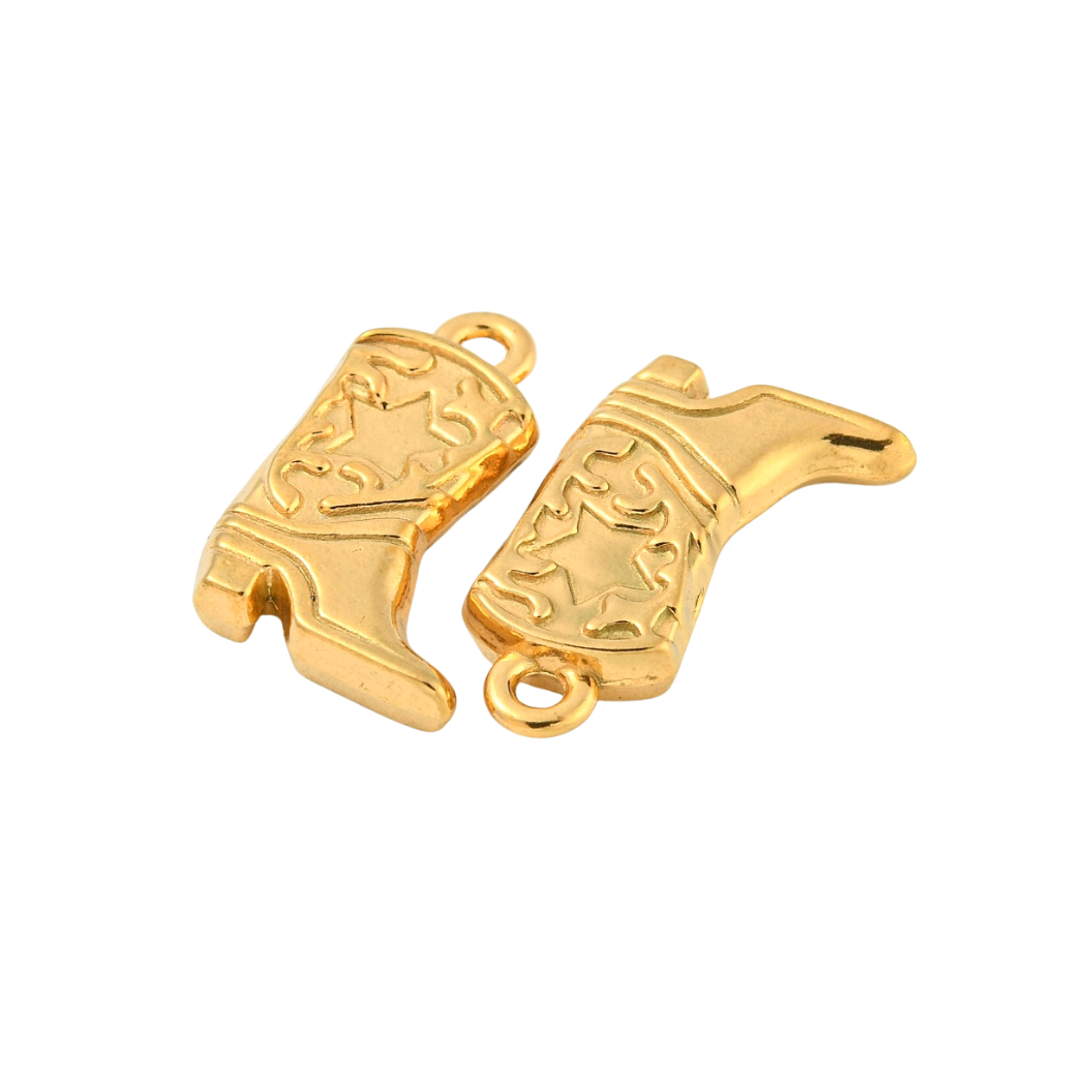 Gold Coastal Cowgirl Boot Charm