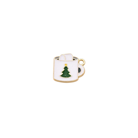 Gold Winter Warmth Cocoa Charm