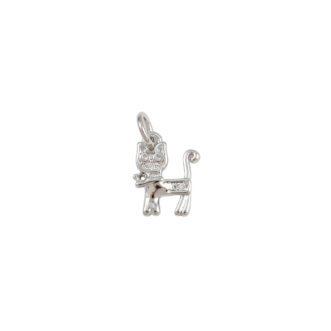Transparent Charlie Cat Charm 