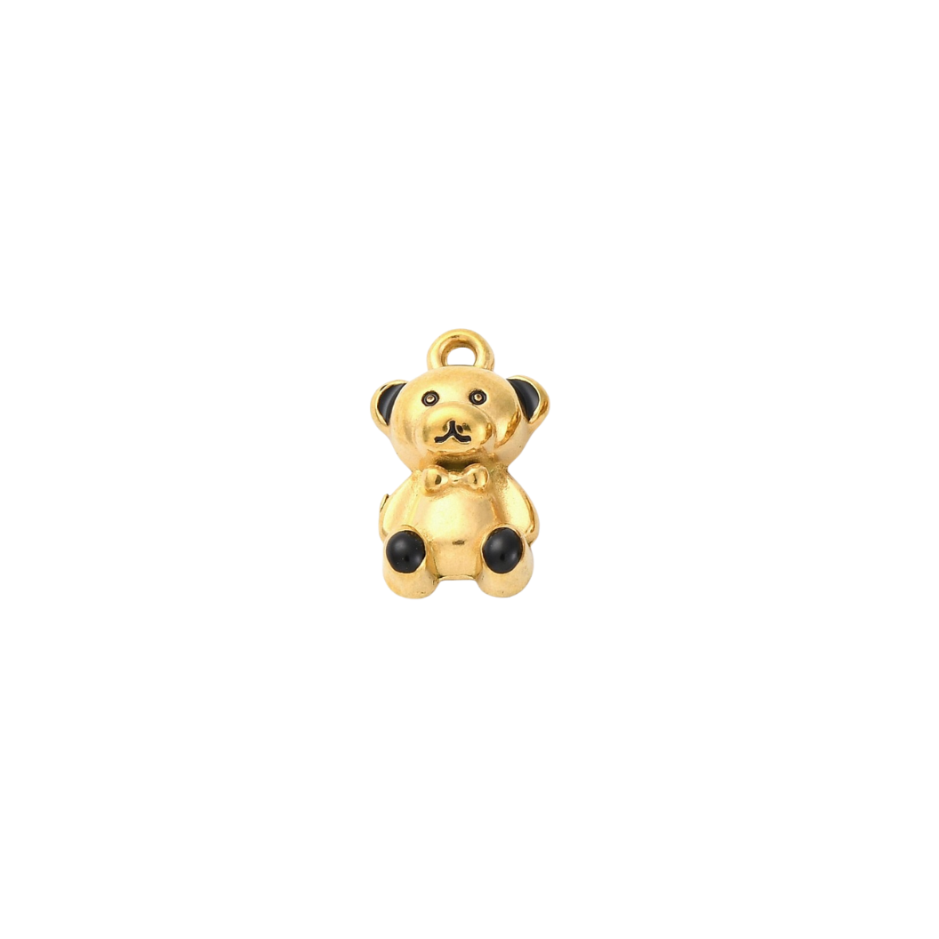 Gold bow-tie bear