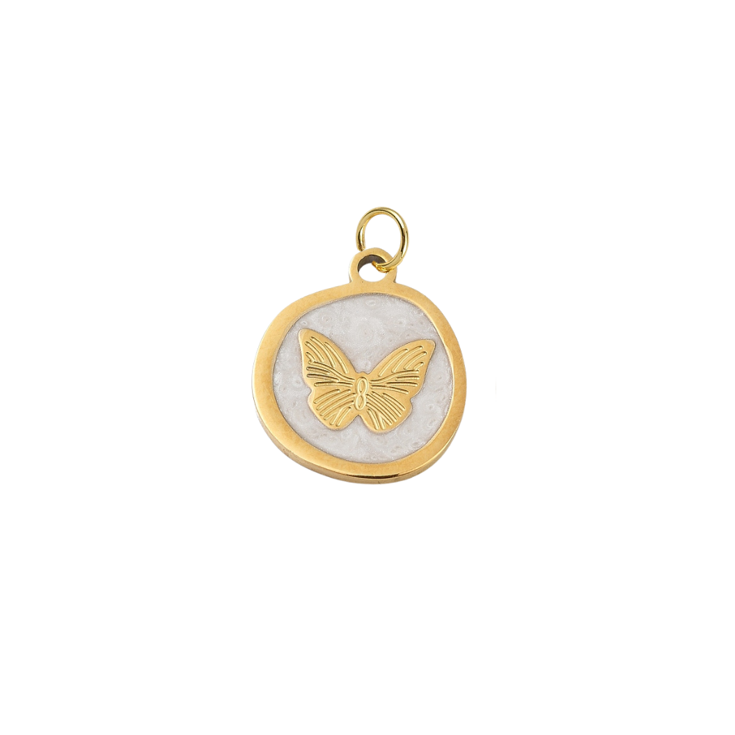 Gold Whimsical Butterfly Charm